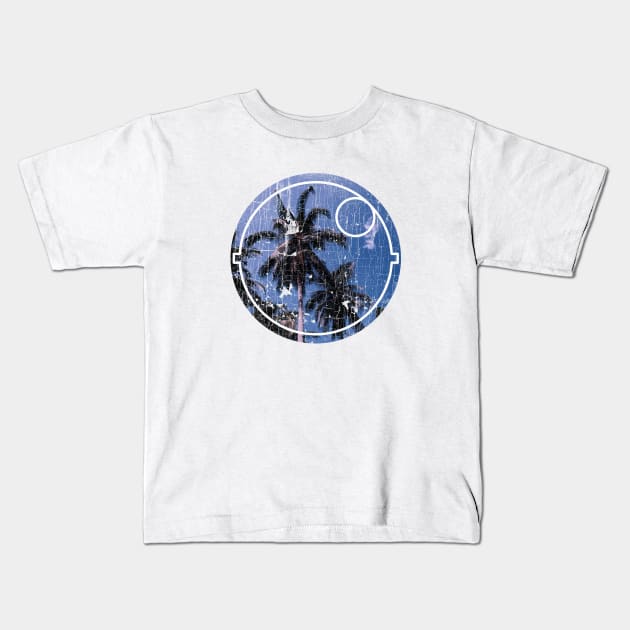 Palm trees and a Blowfish Kids T-Shirt by Mumgle